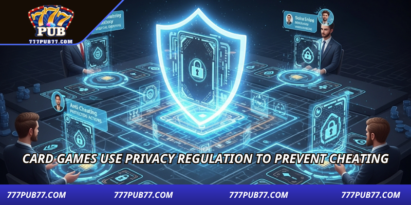 Card games use privacy regulation to prevent cheating