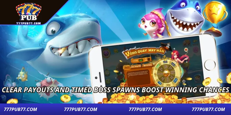 Clear payouts and timed boss spawns boost winning chances