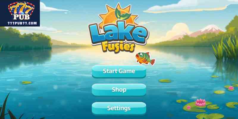 fishing game app home screen interface