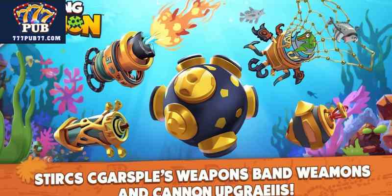 fishing game app weapon and cannon upgrade