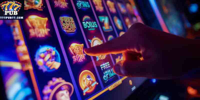 Example of a player using free spin promotions on a modern online slot interface.