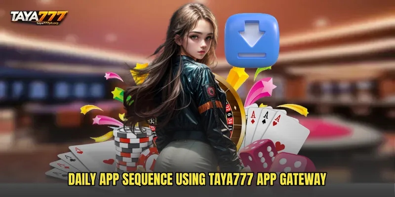 Daily app sequence using TAYA777 App Gateway