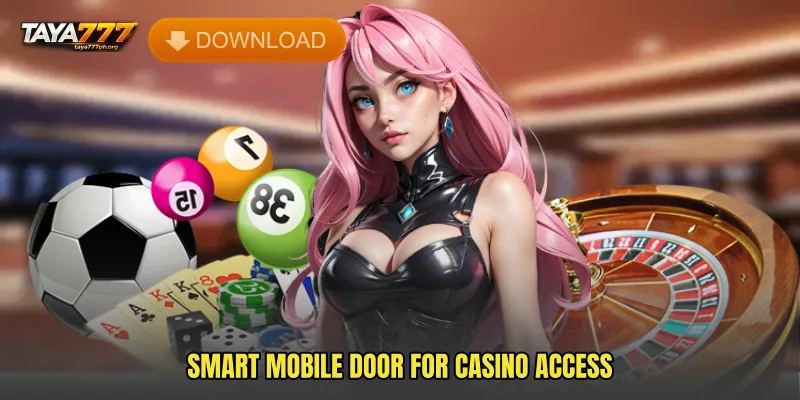 Smart mobile door for casino access